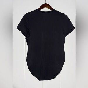 Skims Fit Everybody Short Sleeve Crewneck‎ Tee Shirt Black Bodysuit Size XXL NEW